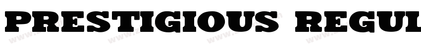 Prestigious Regular字体转换